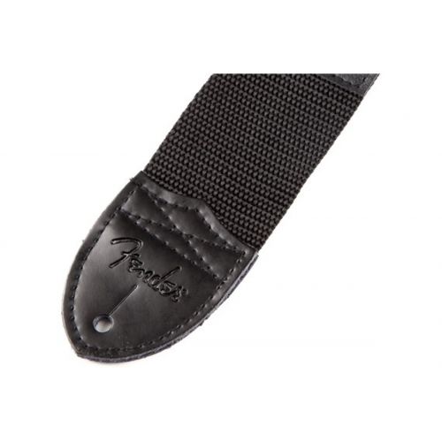 Гитарный ремень FENDER STRAP 2" BLACK WHITE LOGO